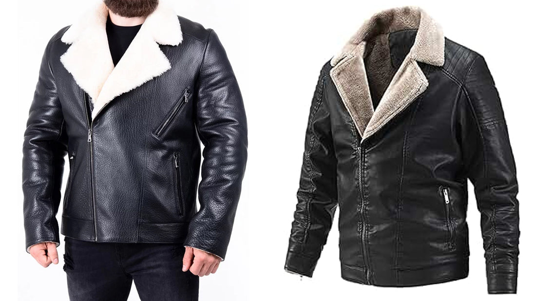 Black and White Leather Jackets - CoreFlexInd