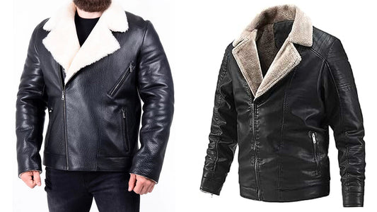 Black and White Leather Jackets - CoreFlexInd