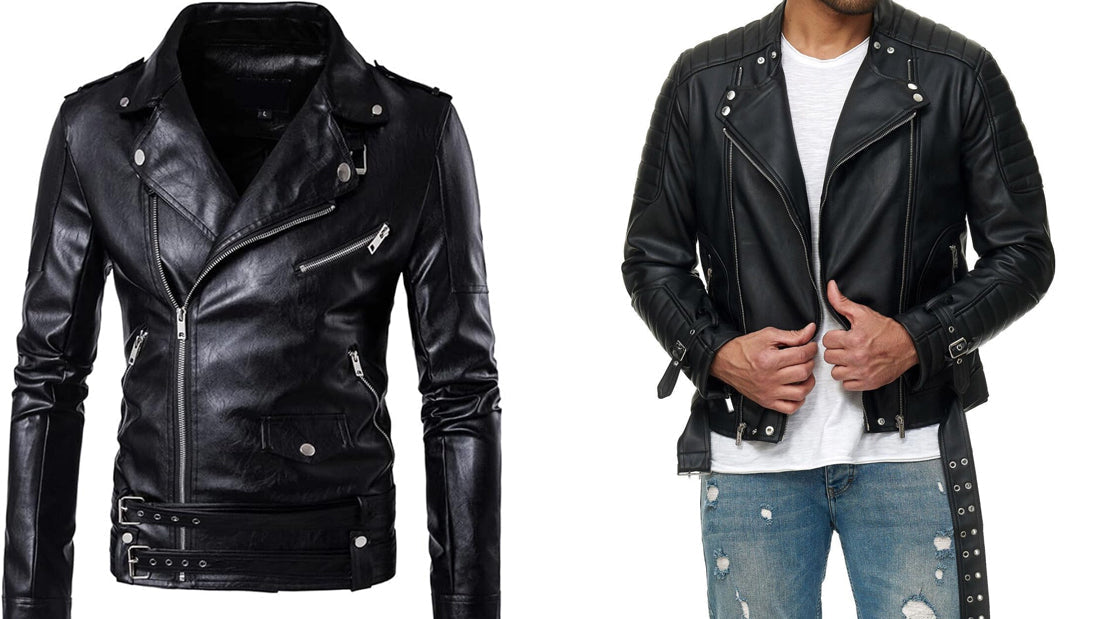 Leather Jacket With Belts - CoreFlexInd