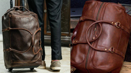 Leather Carry-On Luggage - CoreFlexInd