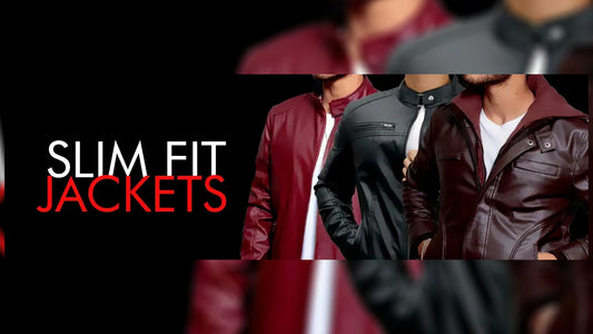 Burgundy Leather Jacket for Men