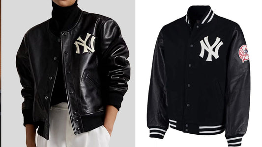 NY Yankees Leather Jacket - CoreFlexInd