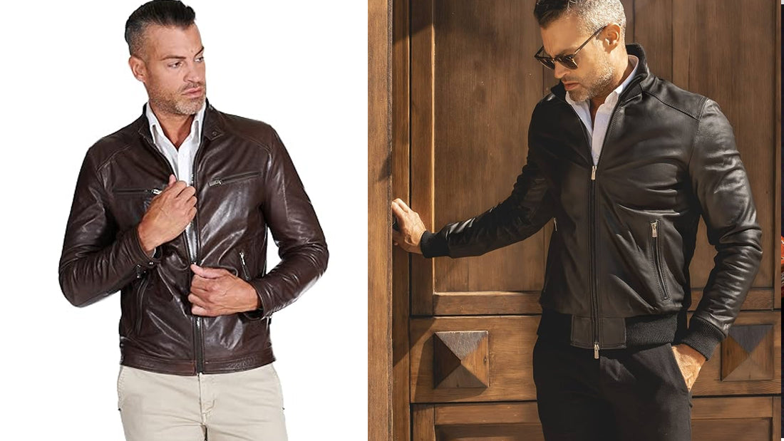 Italian Leather Blazers for Men