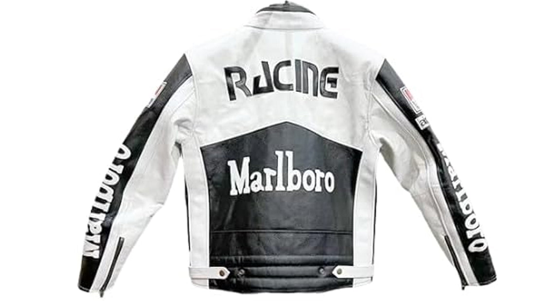 Black and White Racer Jacket - CoreFlexInd