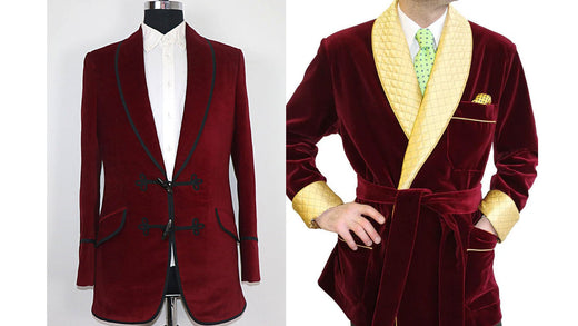 Red Velvet Smoking Jacket