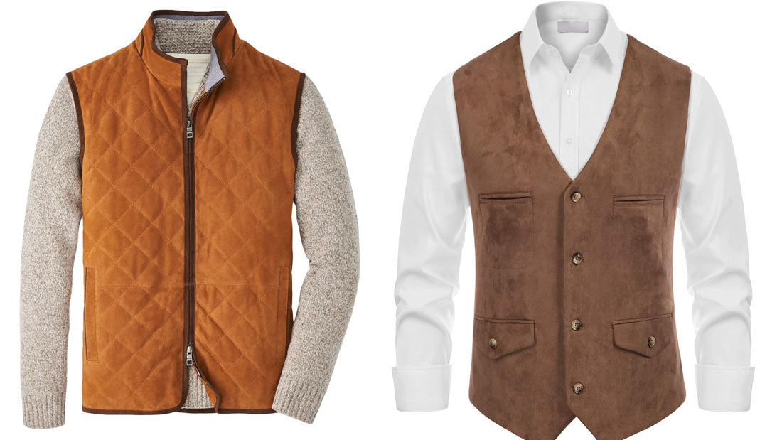 Men’s Suede Vest - CoreFlexInd