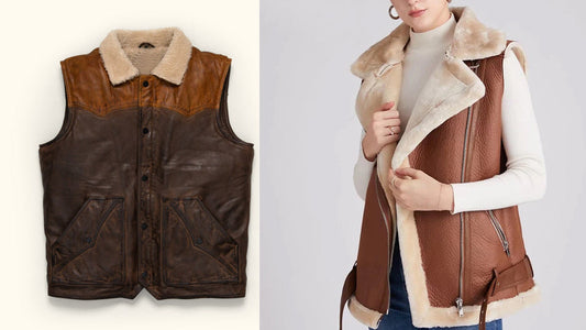 Leather and Fur Vest