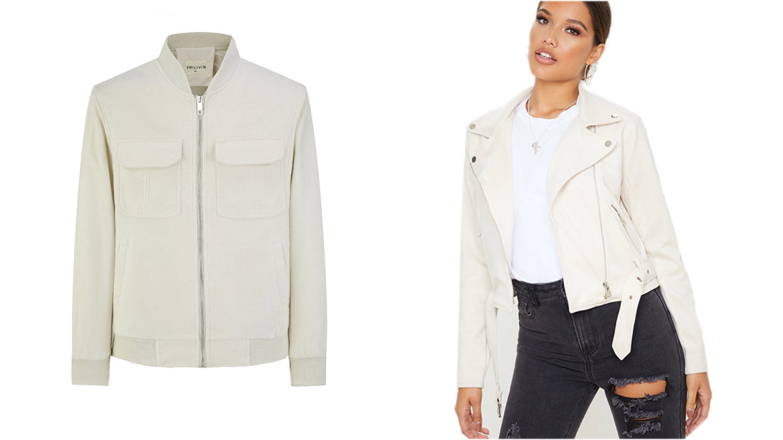 White Suede Jacket - CoreFlexInd