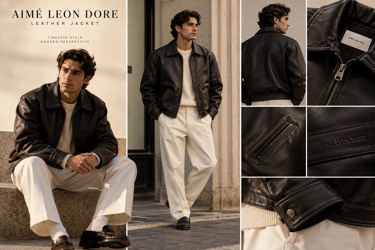 Aimé Leon Dore Leather Jacket