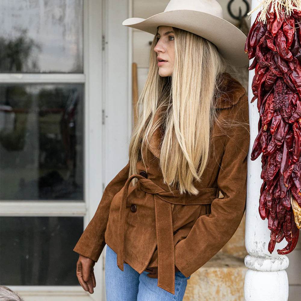 Women Suede Jackets - CoreFlexInd