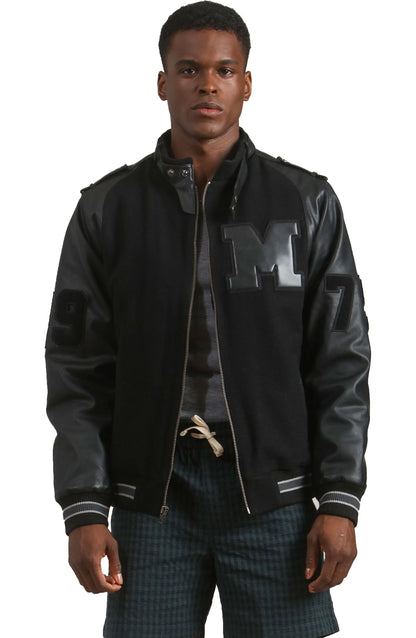 Dragon Varsity Leather Bomber Jacket