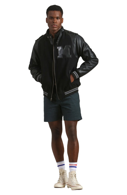 Dragon Varsity Leather Bomber Jacket