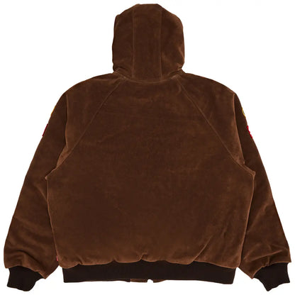 Leathers Suede Hooded Work Jacket