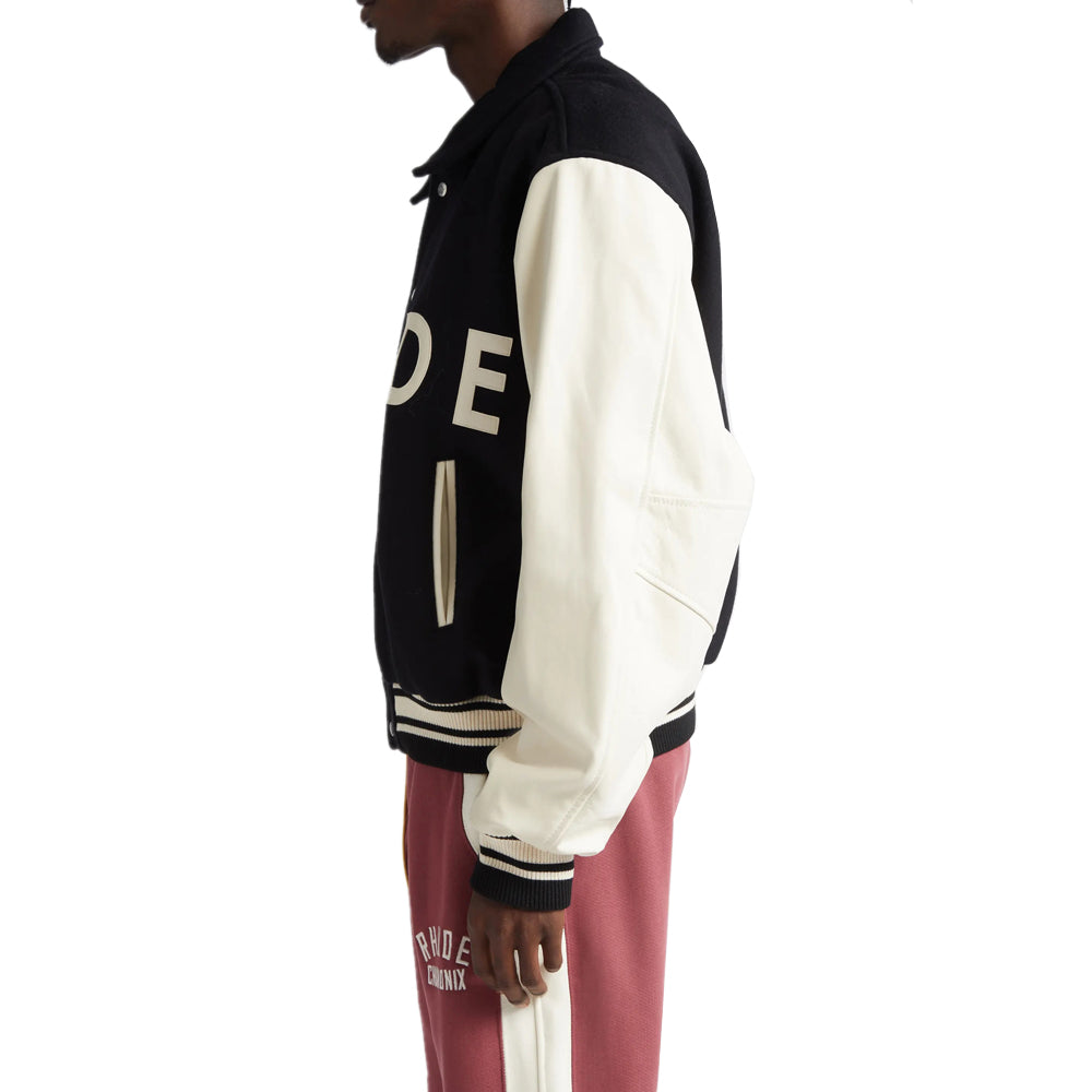 Mixed Media Varsity Jacket