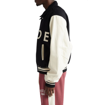 Mixed Media Varsity Jacket