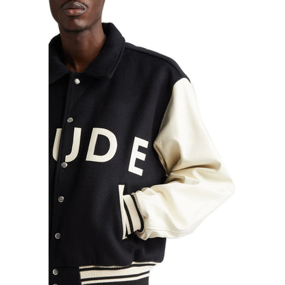 Mixed Media Varsity Jacket