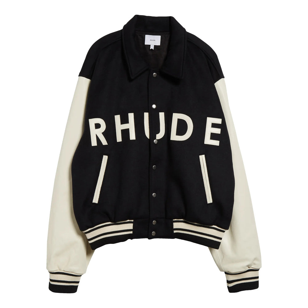 Mixed Media Varsity Jacket