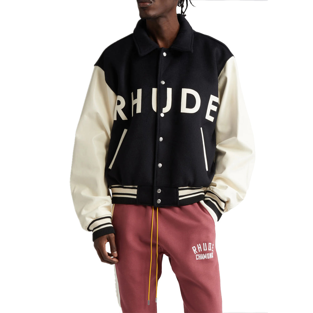 Mixed Media Varsity Jacket
