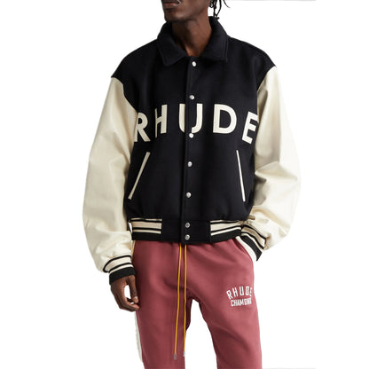 Mixed Media Varsity Jacket