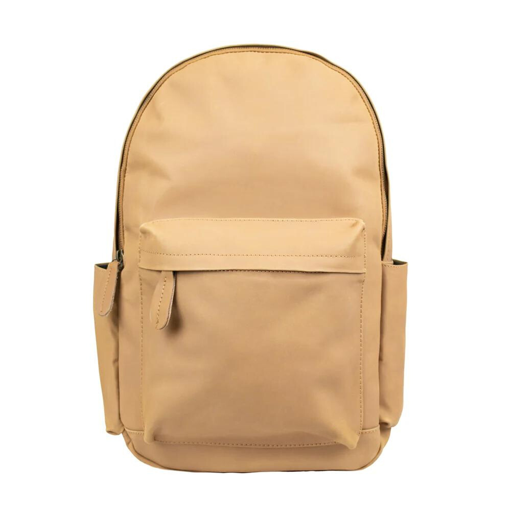 Camel Leather Backpack For Professionals