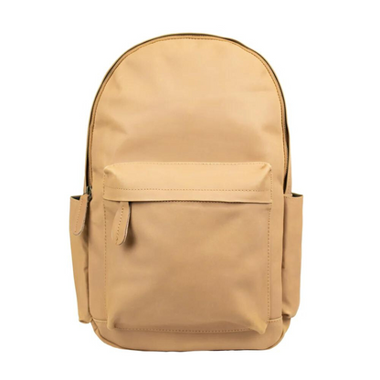 Camel Leather Backpack For Professionals