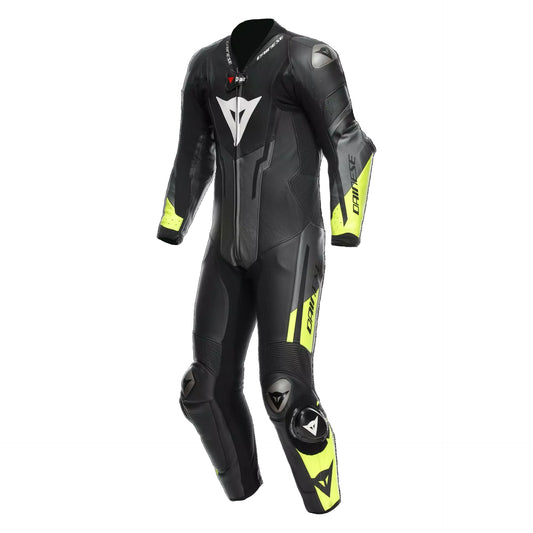 Traje de cuero perforado de una pieza para motociclista Misano 3 D-air para hombre