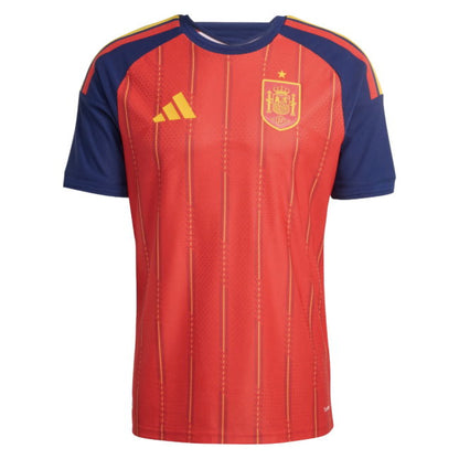 Red and blue sports jersey with logo on a white background
