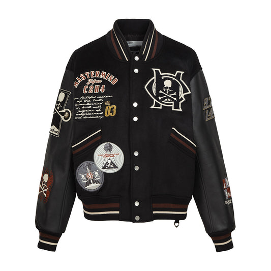 Varsity Wool Blend Bomber Jacket