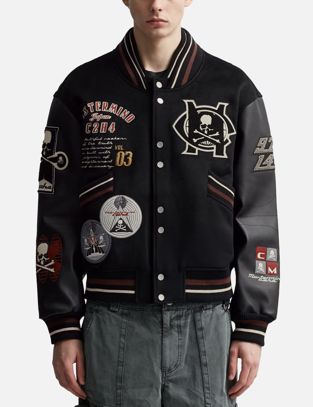 Varsity Wool Blend Bomber Jacket