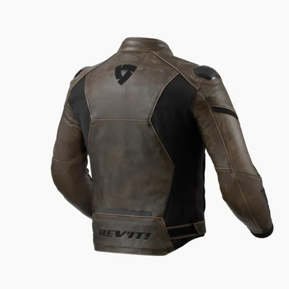 Vintage-inspired, full-leather urban sport jacket