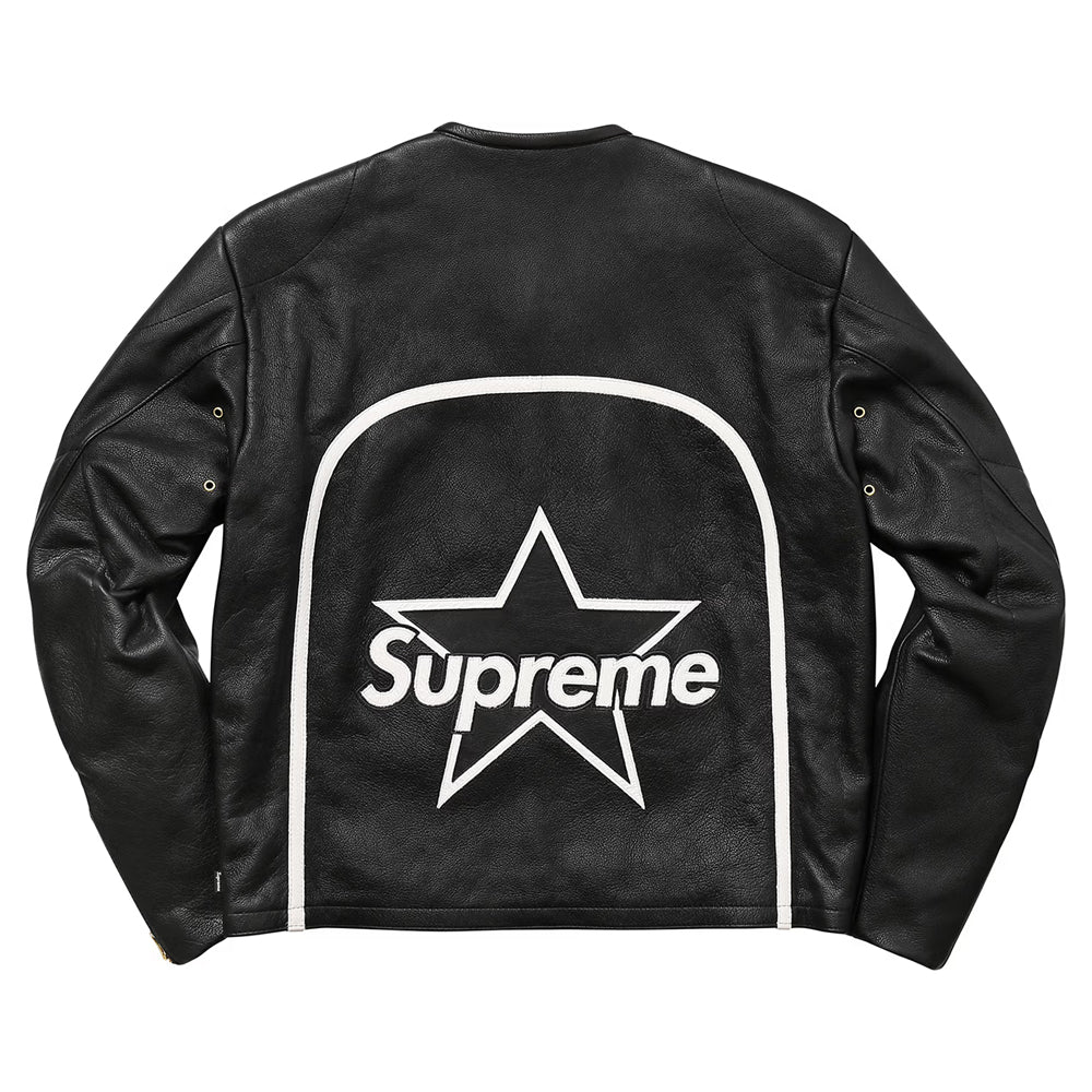 Black Leather Star Jacket Limited Addition