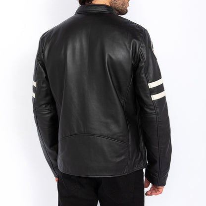 Áo khoác Biker vá, da cừu 