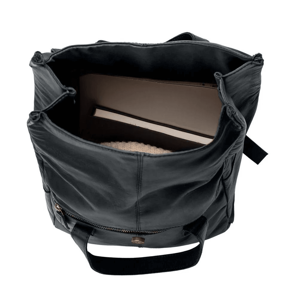 black leather rolltop backpack 751 16 tall (depending on how much you roll it) Caring for your genuine leather Mens Leather Backpack Vintage Roll