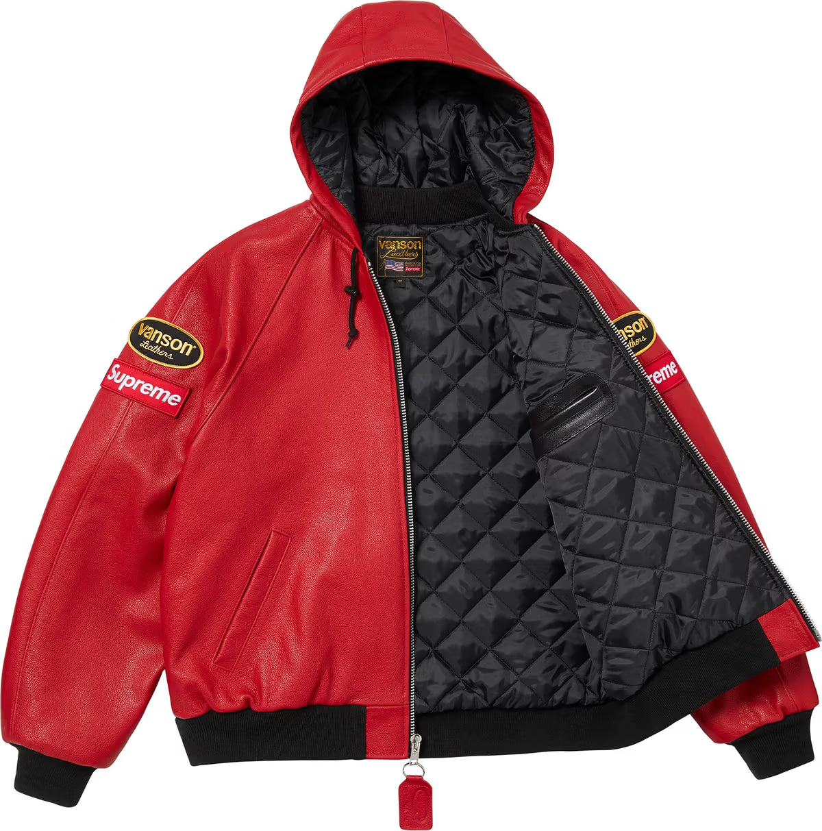 Leathers Hooded Work Jacket