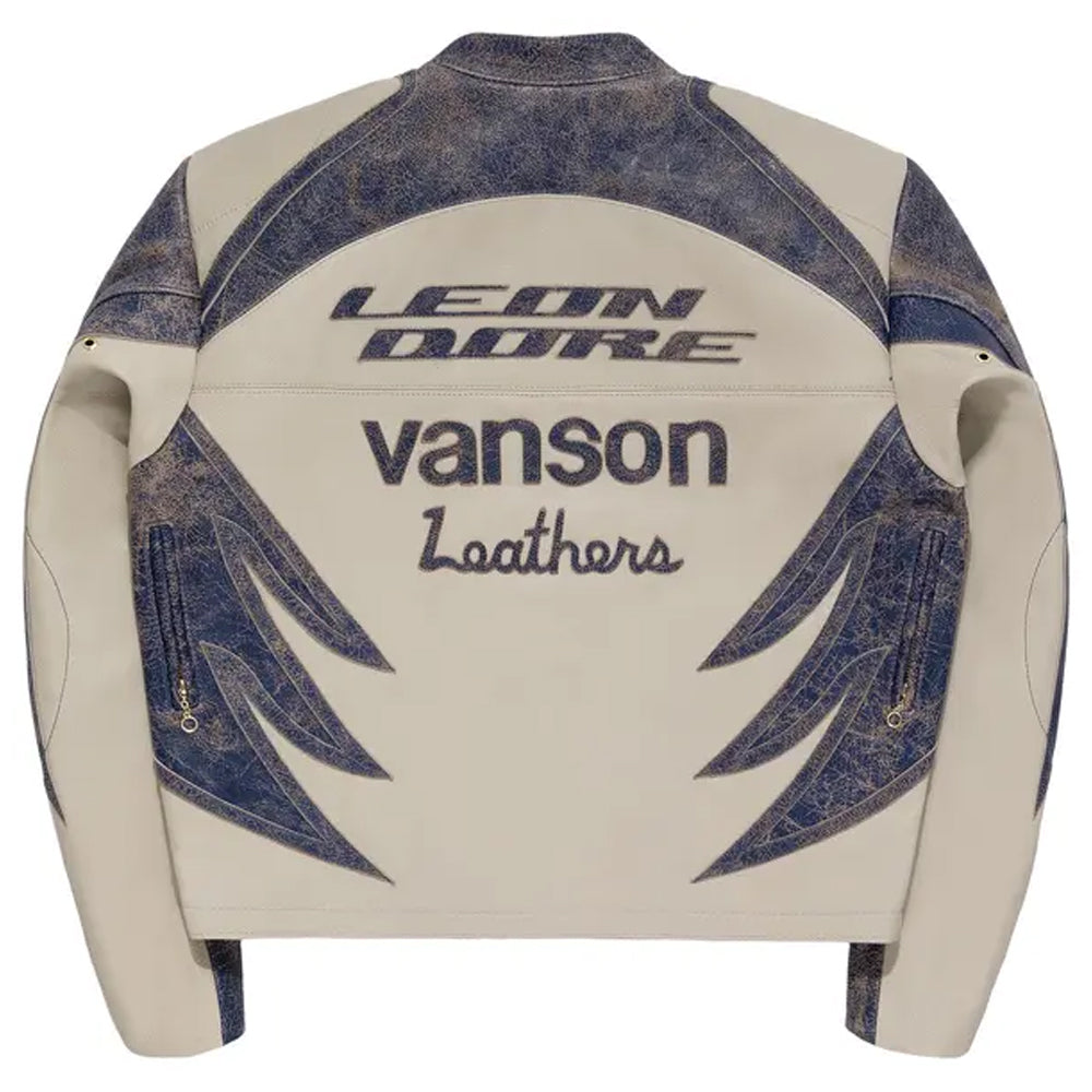ALD x Distressed Leather Moto Jacket – Pristine
