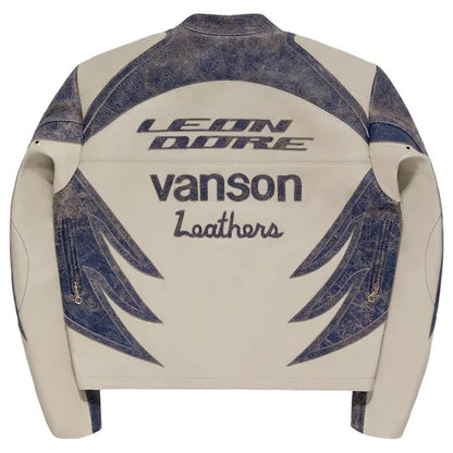 ALD x Distressed Leather Moto Jacket – Pristine