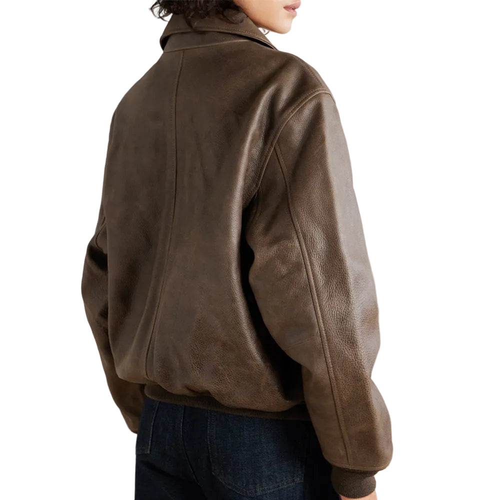AML Easy Leather Jacket Rocky Road