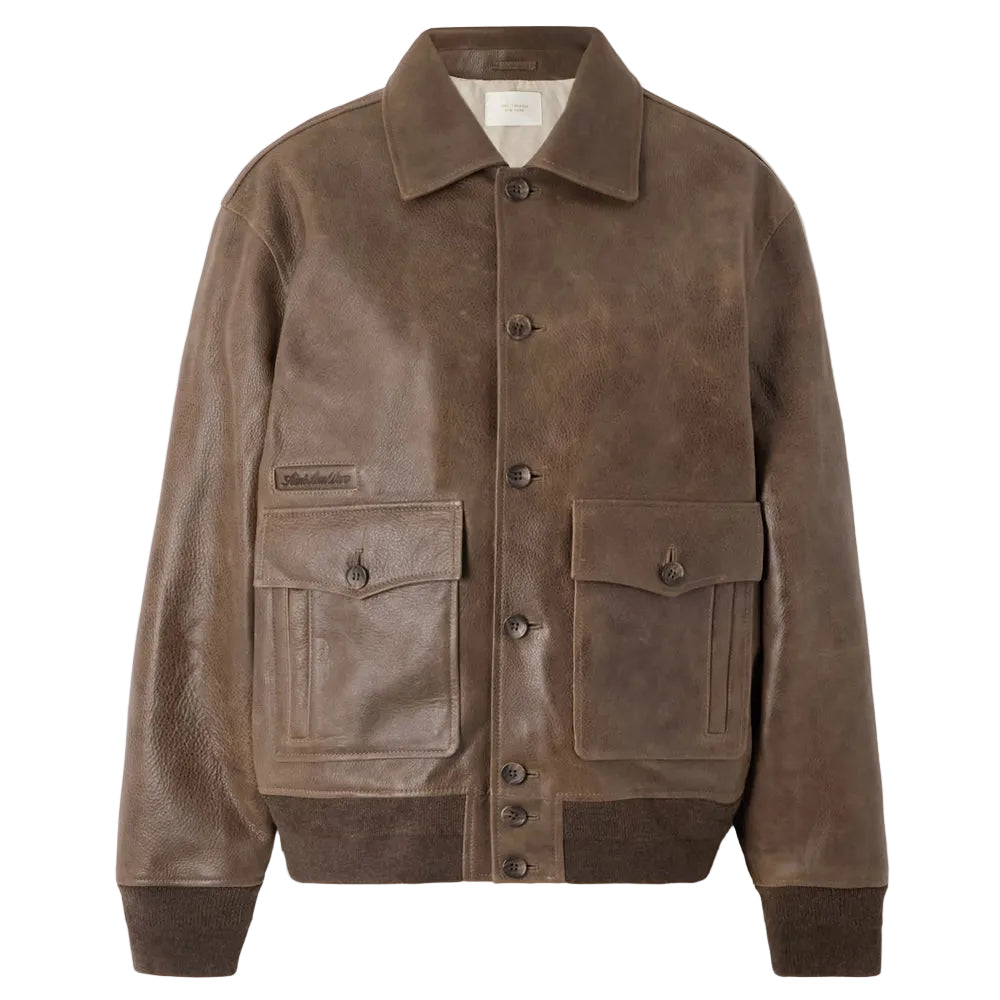 AML Easy Leather Jacket Rocky Road