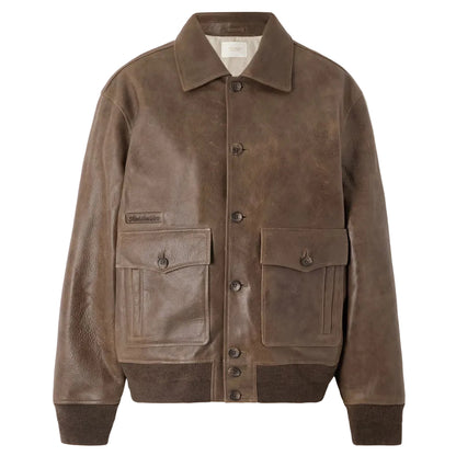 AML Easy Leather Jacket Rocky Road