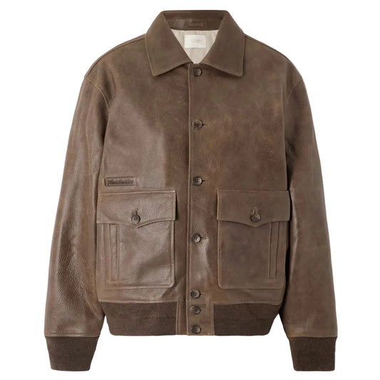 AML Easy Leather Jacket Rocky Road