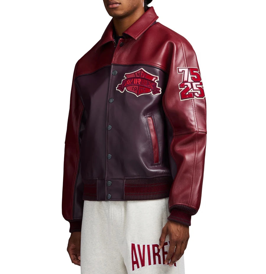 Track Team Leather Jacket