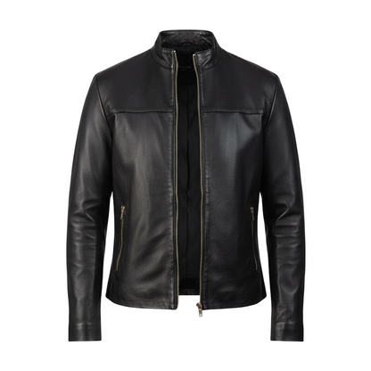 Adornica Black Leather Biker Jacket Australia - CoreFlexInd