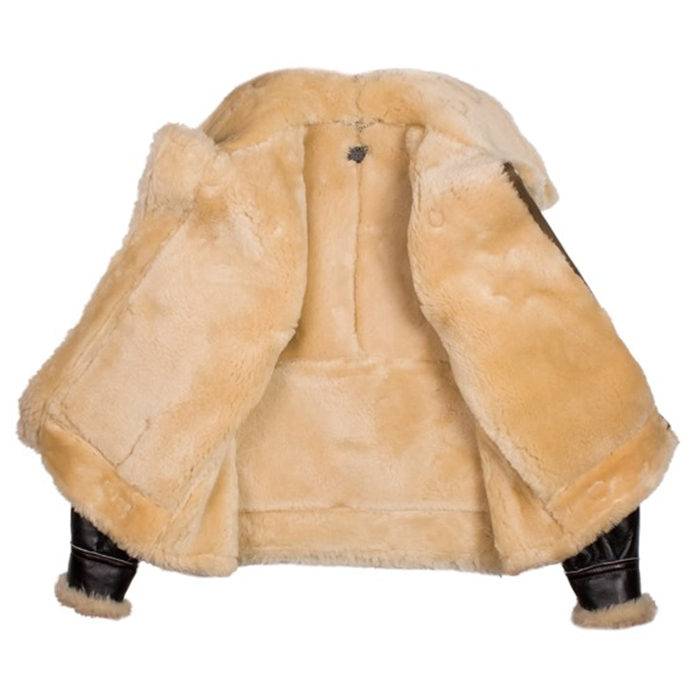 B-3 Sheepskin Flight Jacket with Horsehide Overlays