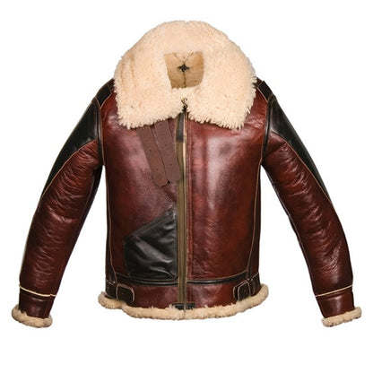 Type B-3 Sheepskin Flight Jacket with Horsehide Trim
