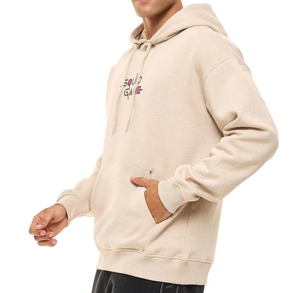 Beige Printed Hoodie - CoreFlexInd