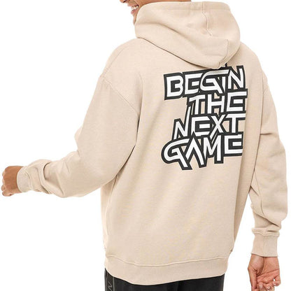 Beige Printed Hoodie - CoreFlexInd