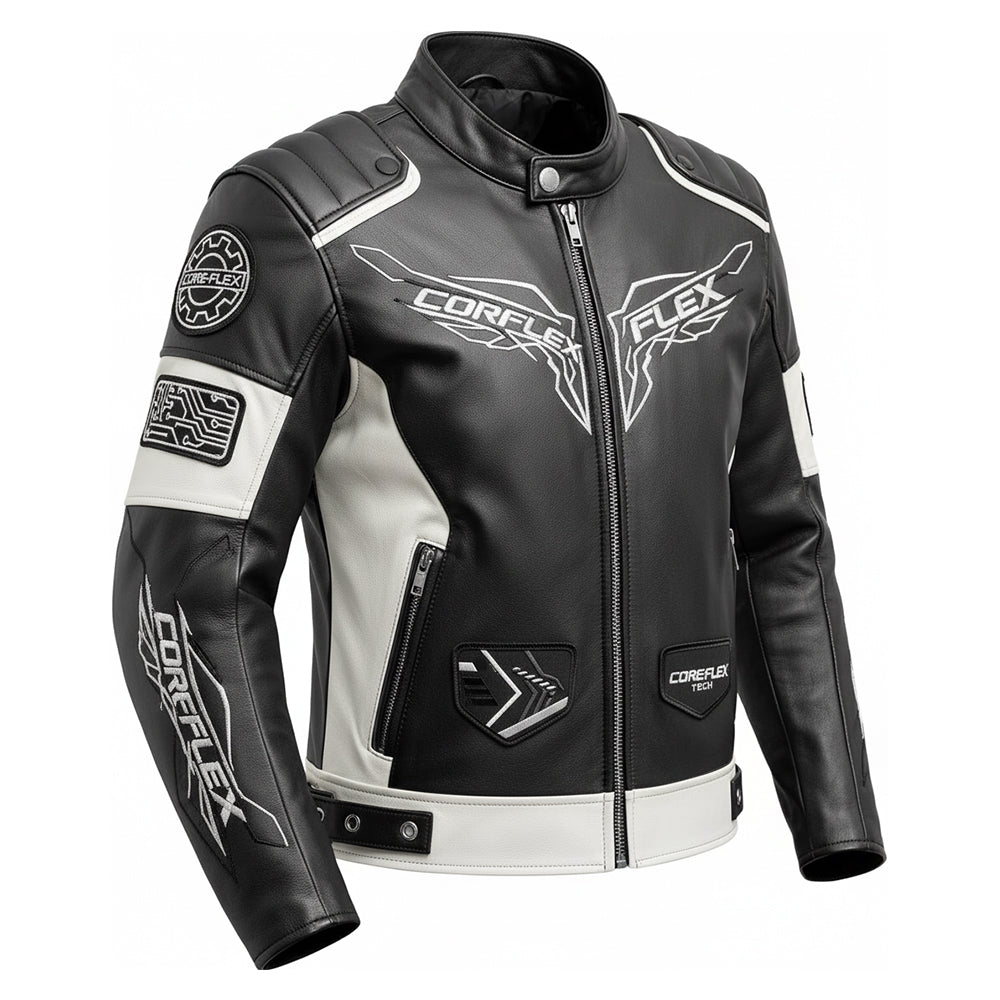 سترة جلدية سوداء نجمة إضافة محدودة