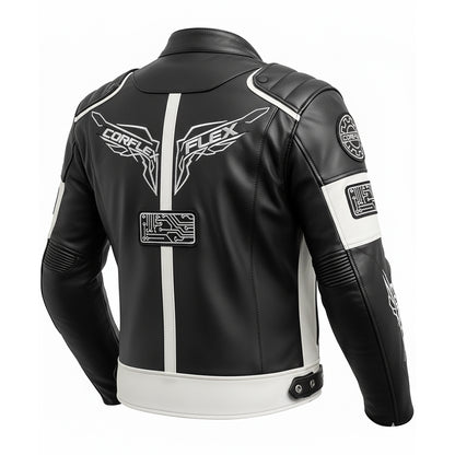 سترة جلدية سوداء نجمة إضافة محدودة