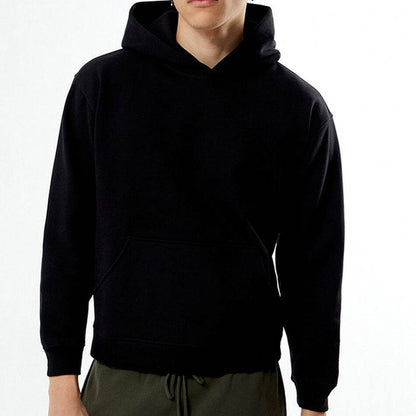Black Solid Color Hoodie - CoreFlexInd