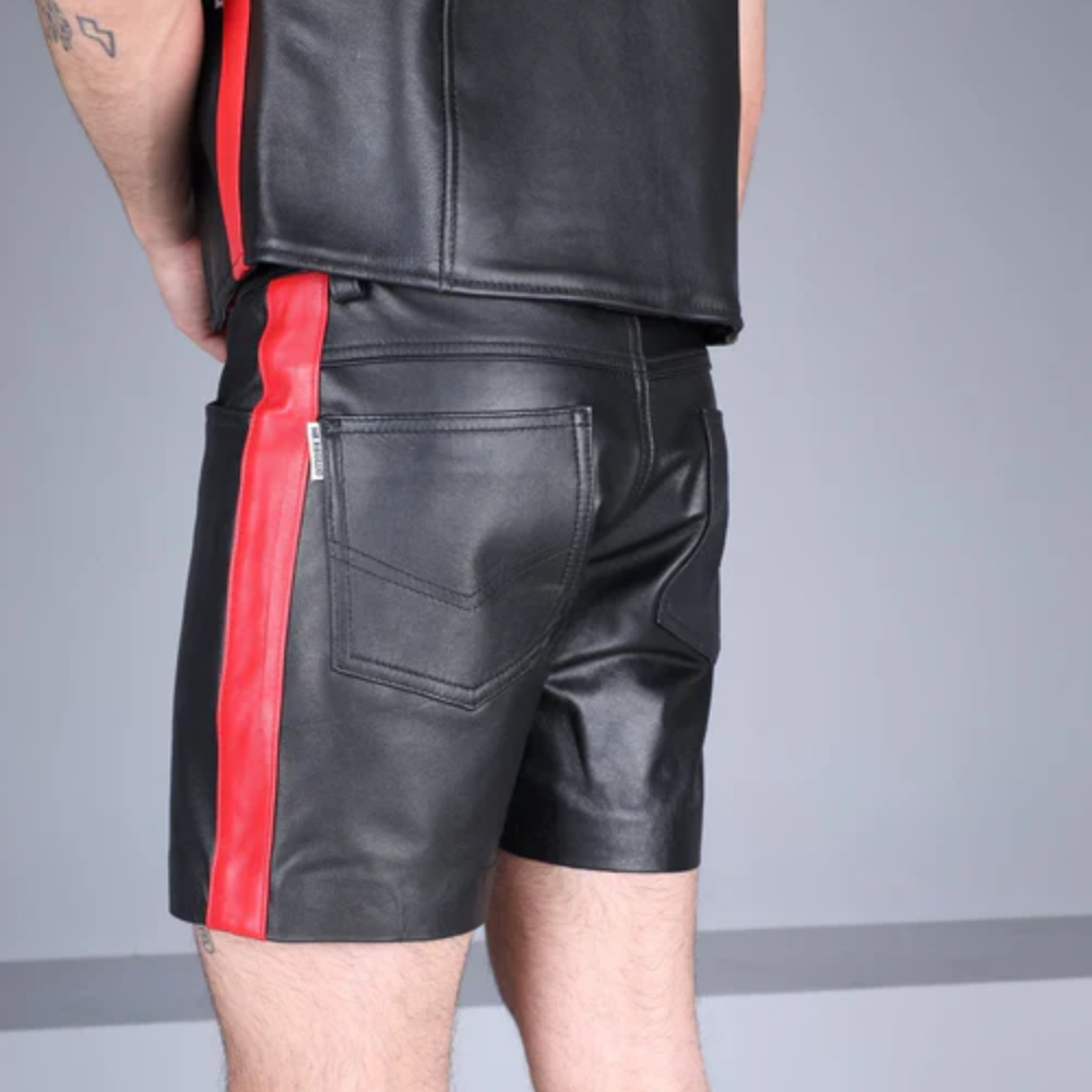 Black Leather Shorts